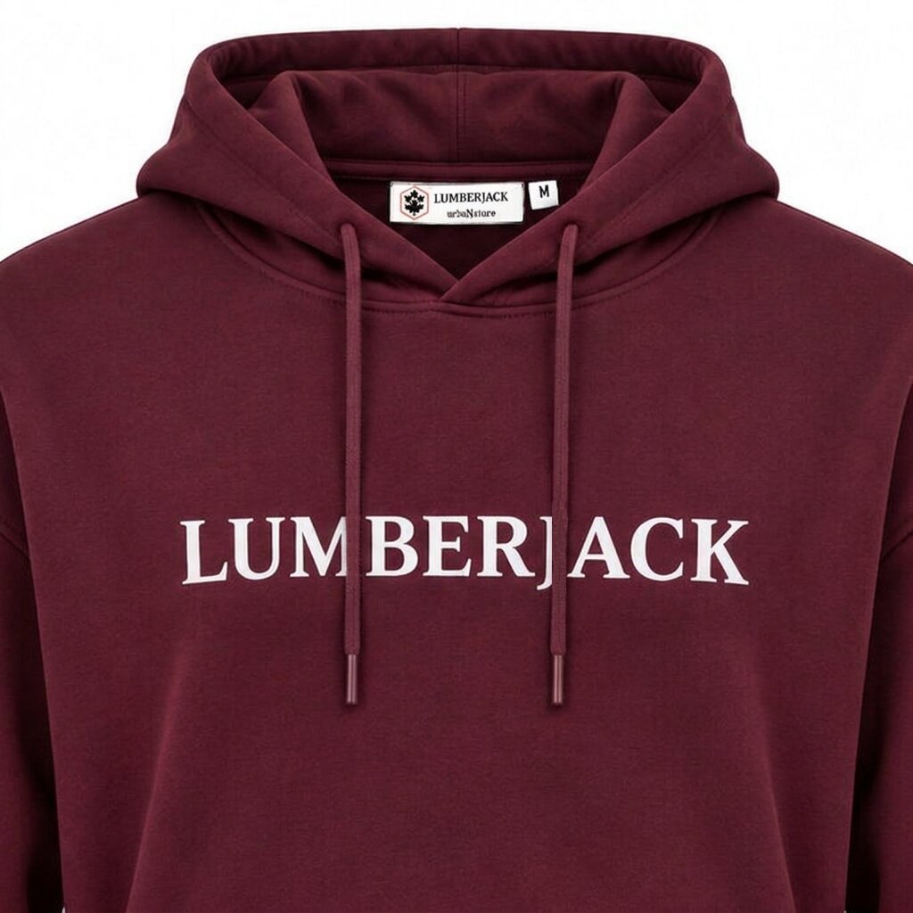 LUMBERJACK Hoodie — Bordeaux