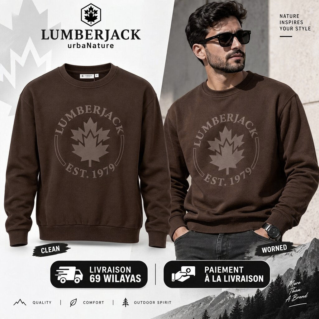 LUMBERJACK Sweat Shirt — Marron
