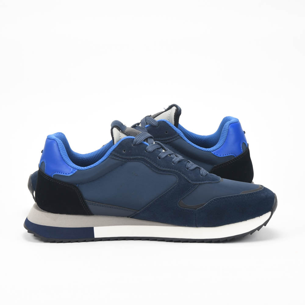 La Martina Low Sneakers Blue Leather