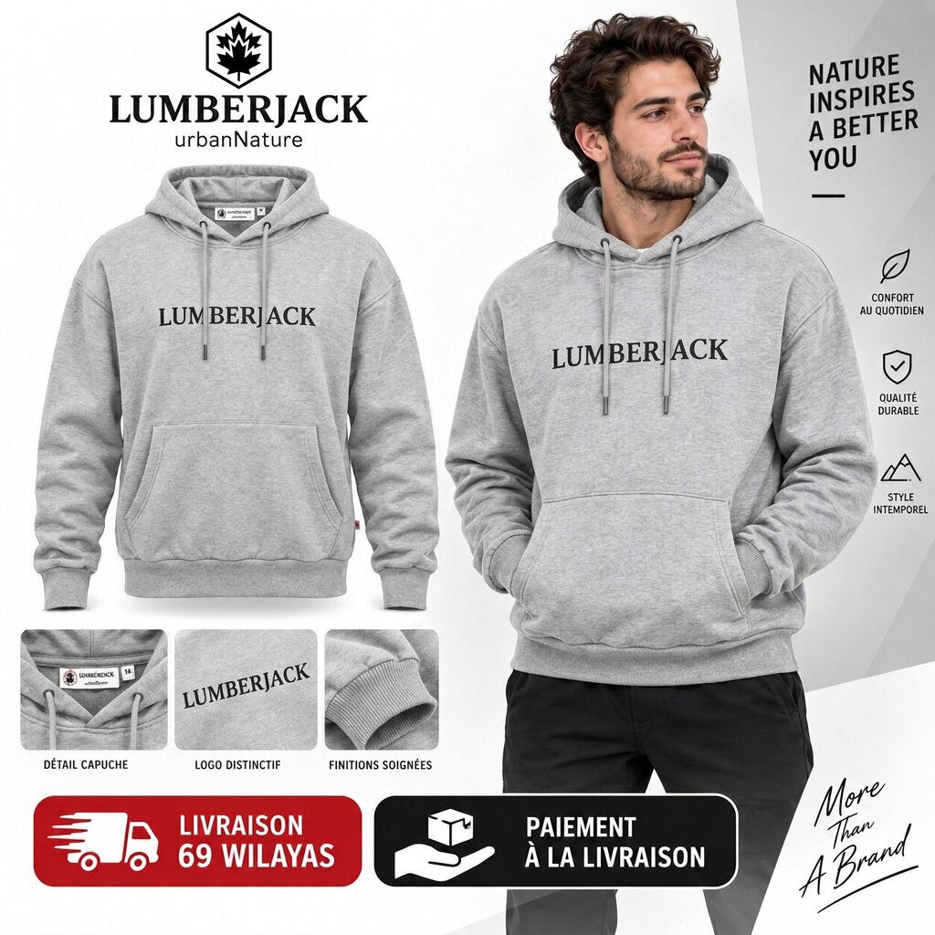 LUMBERJACK Hoodie — Gris