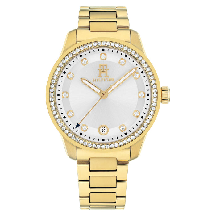 Montre Tommy Hilfiger Gold Steel Silver Dial