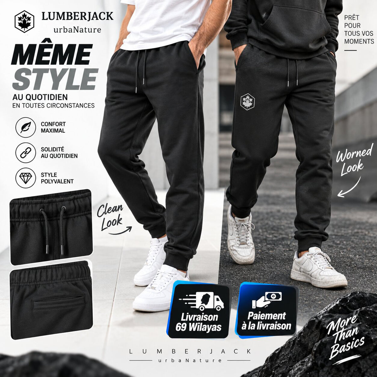 LUMBERJACK PANTALON JOGGING
