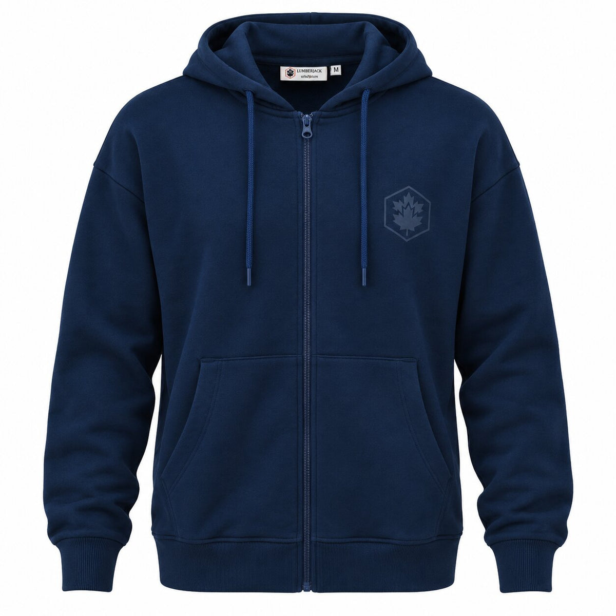 LUMBERJACK Zip Hoodie — Bleu